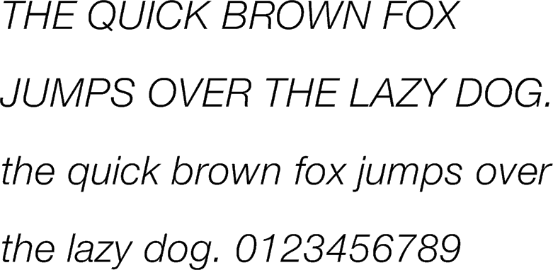 Helvetica Neue Italic Font Free