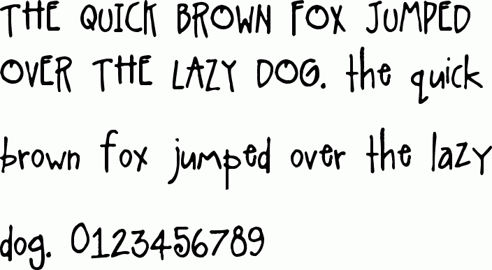See the A Little Pot free font download characters