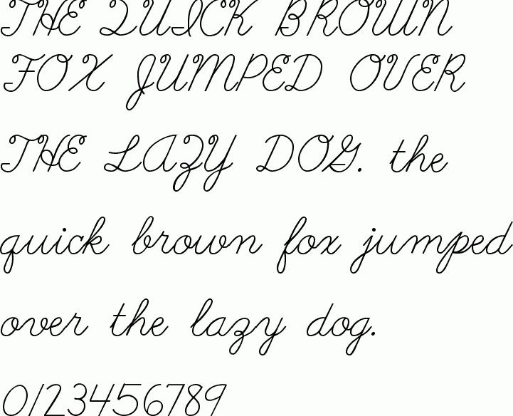 Cursive Handwriting Fonts Free Download - Printable Templates