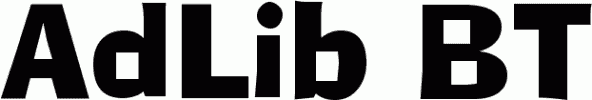 Preview AdLib BT free font