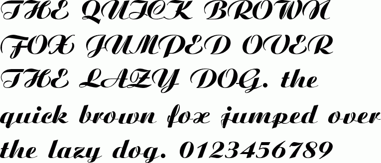 See the Ariston Bold free font download characters