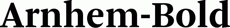 Preview Arnhem-Bold free font