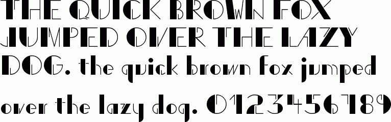 See the Art Deco Display P22 free font download characters