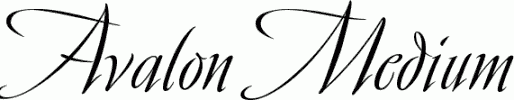 Preview Avalon Medium free font