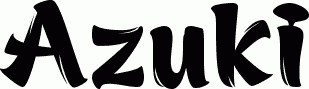 Preview Azuki free font