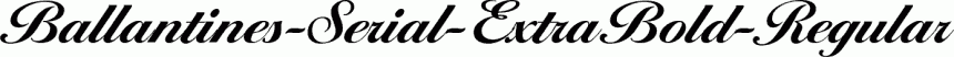 Preview Ballantines-Serial-ExtraBold-Regular free font