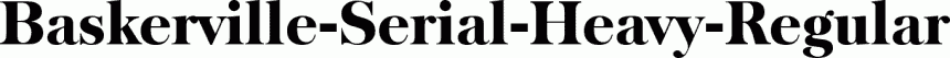 Preview Baskerville-Serial-Heavy-Regular free font