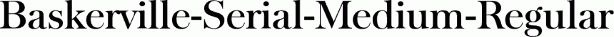 Preview Baskerville-Serial-Medium-Regular free font