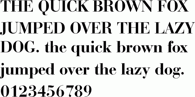See the Bauer Bodoni Bold BT free font download characters