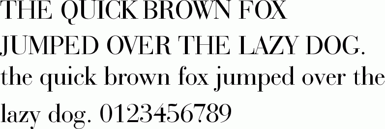 See the Bauer Bodoni BT free font download characters