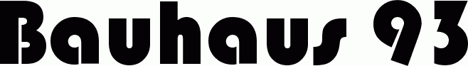 Preview Bauhaus 93 free font