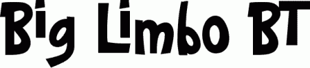 Preview Big Limbo BT free font