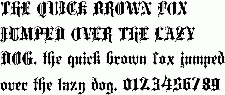 See the Blackletter ExtraBold free font download characters
