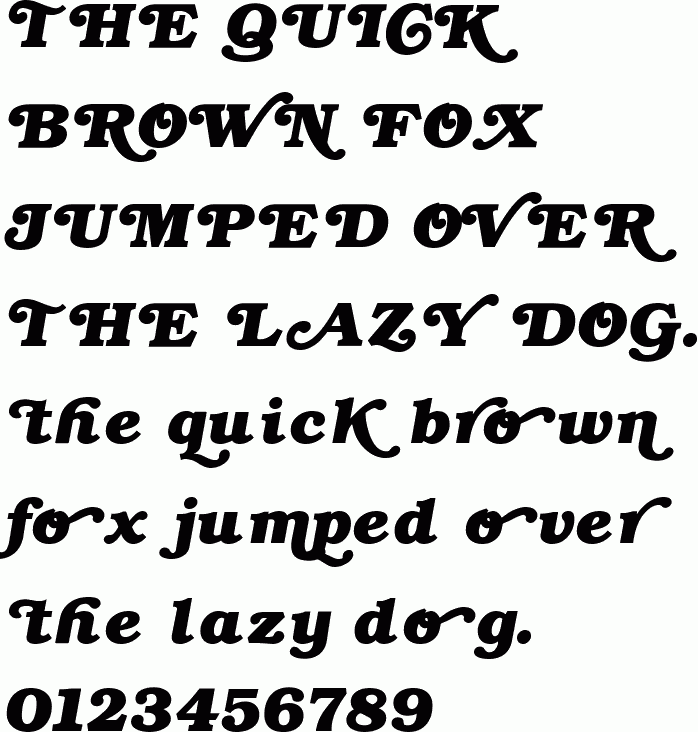 See the Bookman Bold Swash Bold Italic free font download characters
