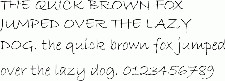 See the Bradley Hand ITC free font download characters