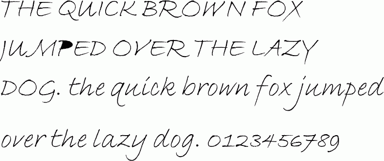 See the Bradley Hand ITC Italic free font download characters