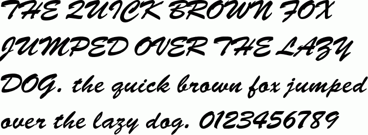 See the Brush Script D free font download characters