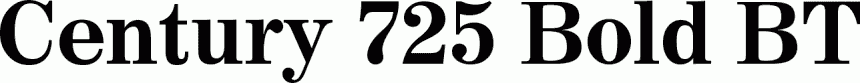 Preview Century 725 Bold BT free font