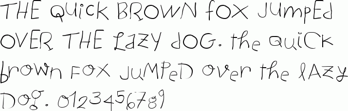 See the Child Written free font download characters