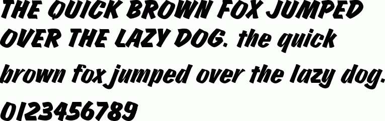 See the Churchward Brush D Regular Italic free font download characters