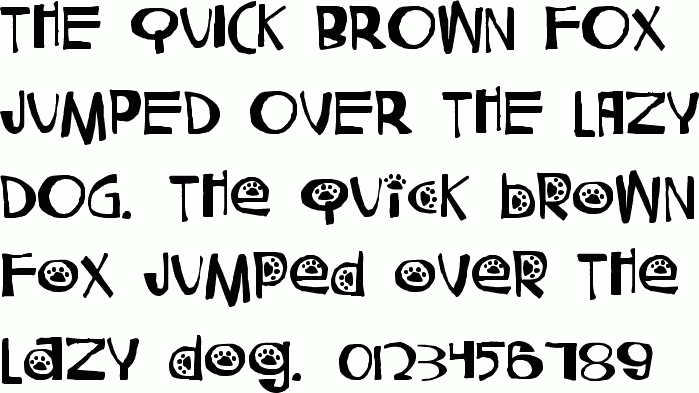 See the CK Good Dog free font download characters