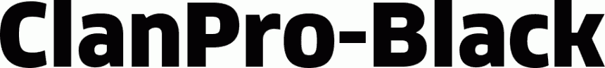 Preview ClanPro-Black free font
