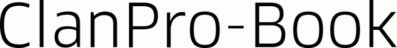 Preview ClanPro-Book free font
