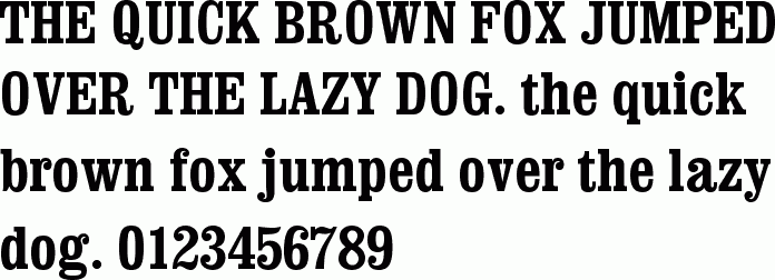 See the Clarendon Condensed Bold free font download characters