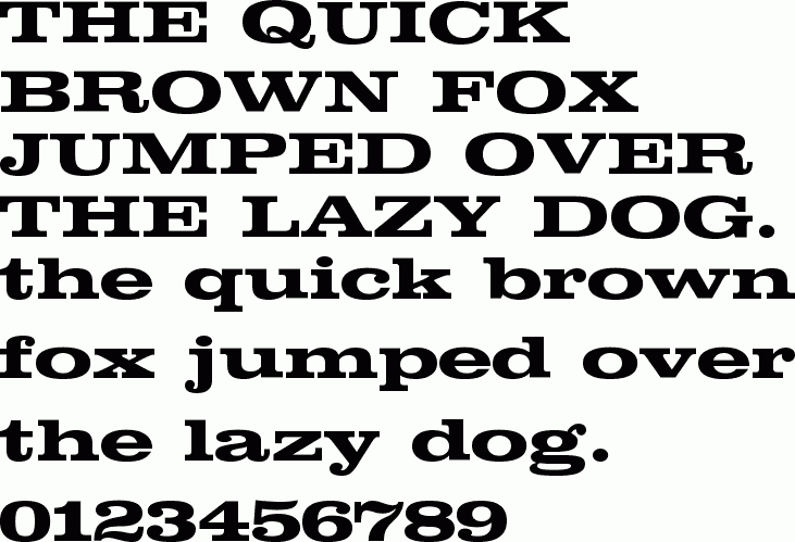 See the Clarendon Extended Bold free font download characters