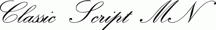 Preview Classic Script MN free font