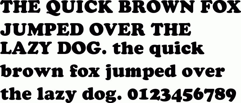See the Cooper Black Headline BT free font download characters