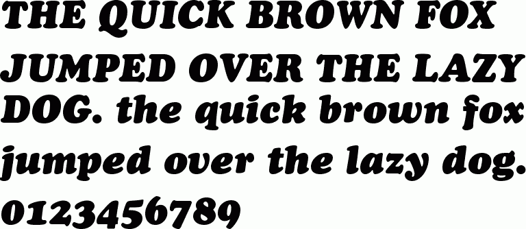 See the Cooper Black Italic Headline BT free font download characters