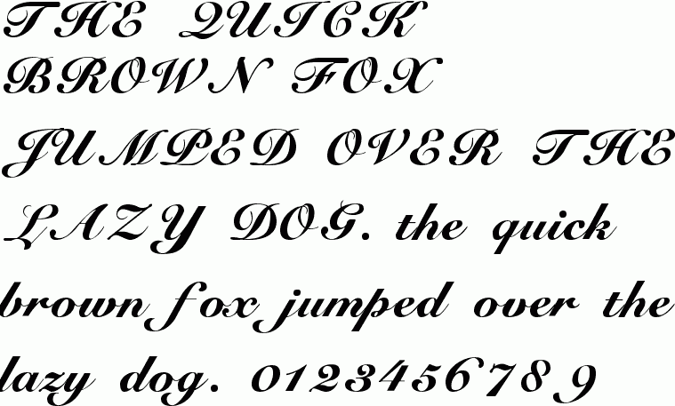See the Cursive Elegant Normal free font download characters