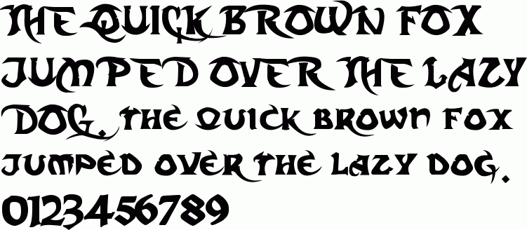 See the Dark Crystal free font download characters
