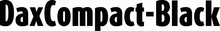 Preview DaxCompact-Black free font