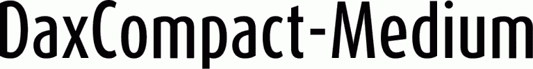 Preview DaxCompact-Medium free font