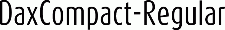 Preview DaxCompact-Regular free font