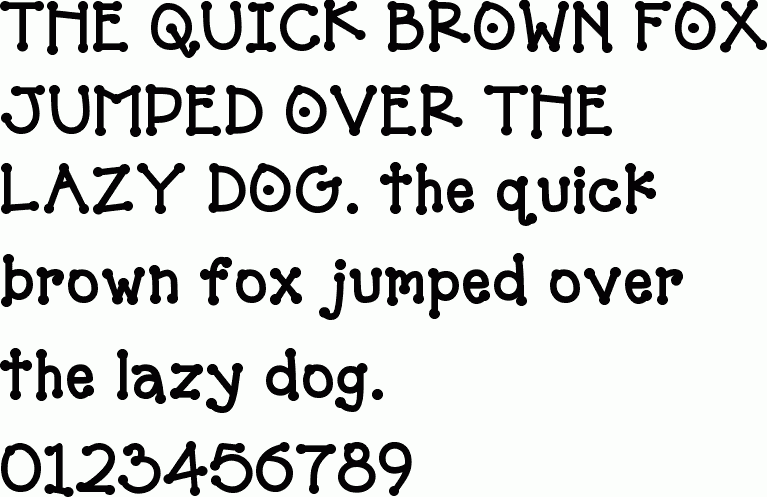 See the DJ Chunky free font download characters