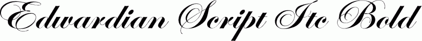 Preview Edwardian Script Itc Bold free font