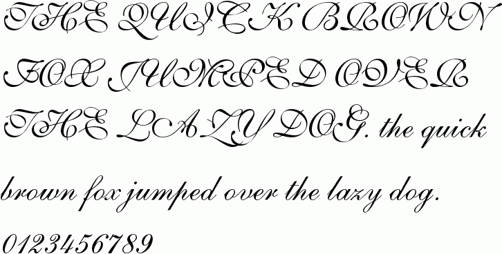 See the English 111 Presto BT free font download characters