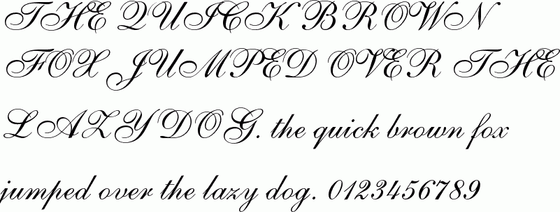 See the English 111 Vivace BT free font download characters