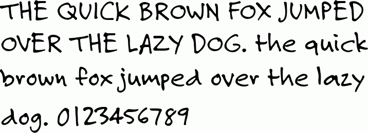 See the Felt Tip Roman free font download characters
