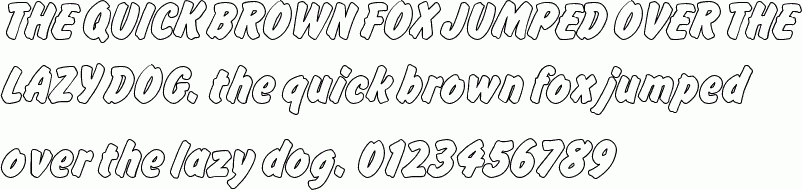 See the Flash Outline P Bold free font download characters