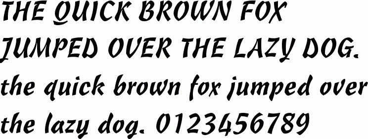 See the Freehand 471 BT free font download characters