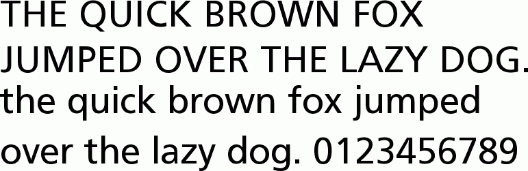 See the Frutiger free font download characters