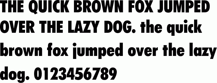 See the Futura Extra Black Condensed BT free font download characters