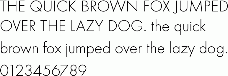 See the Futura T Light free font download characters