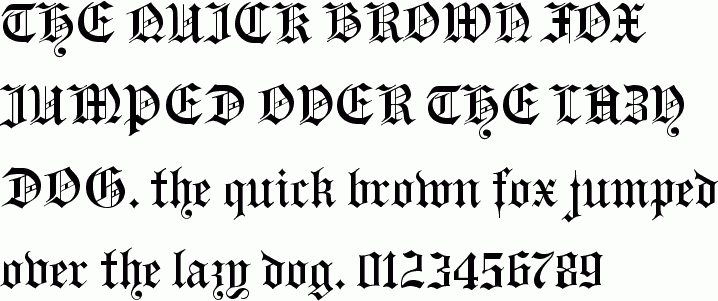 See the Gutenberg Gothic free font download characters