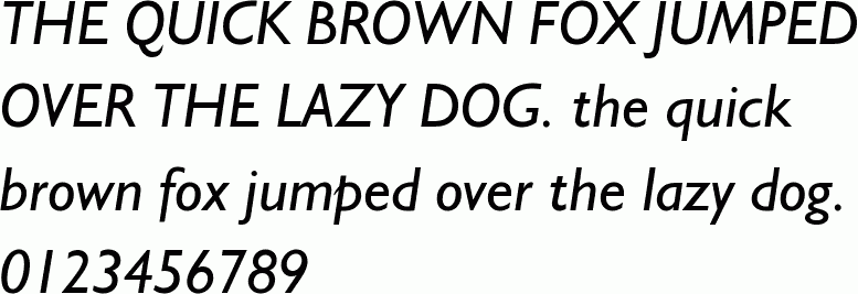 See the Humanist 521 Italic BT free font download characters