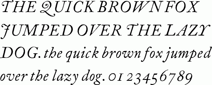 See the ITC Founders Caslon 12 Italic free font download characters